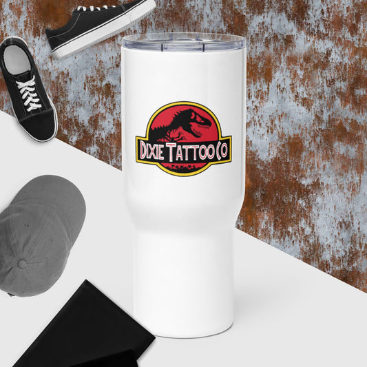 Travel mug with a handle