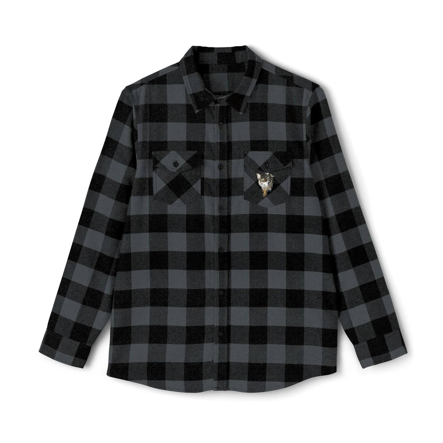 Cat Lover Unisex Flannel Shirt - Cozy Plaid Warmth for Fall & Winter