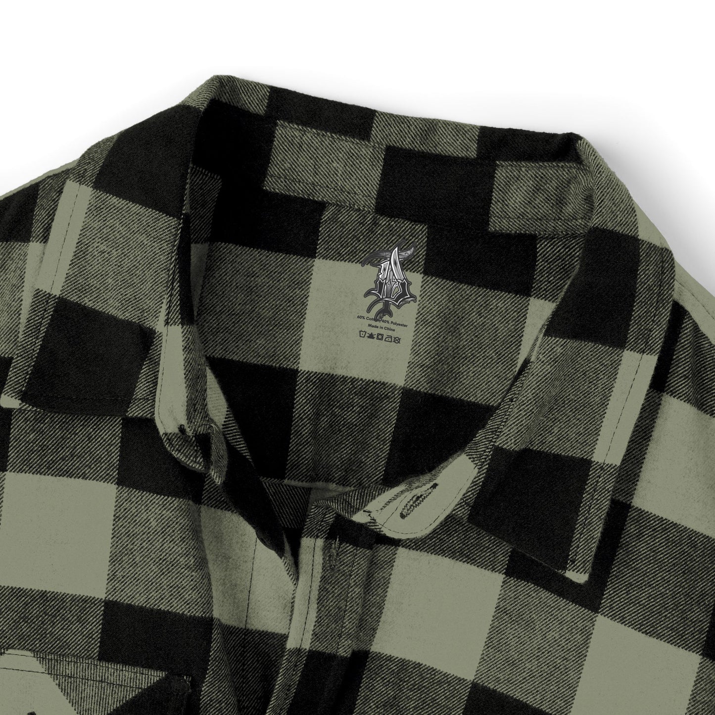 Unisex Flannel Shirt with Bold Zebra Graphic –
