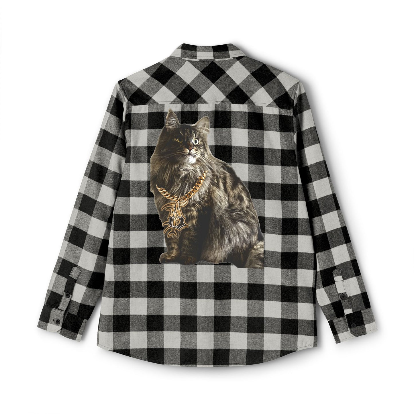 Cat Lover Unisex Flannel Shirt - Cozy Plaid Warmth for Fall & Winter