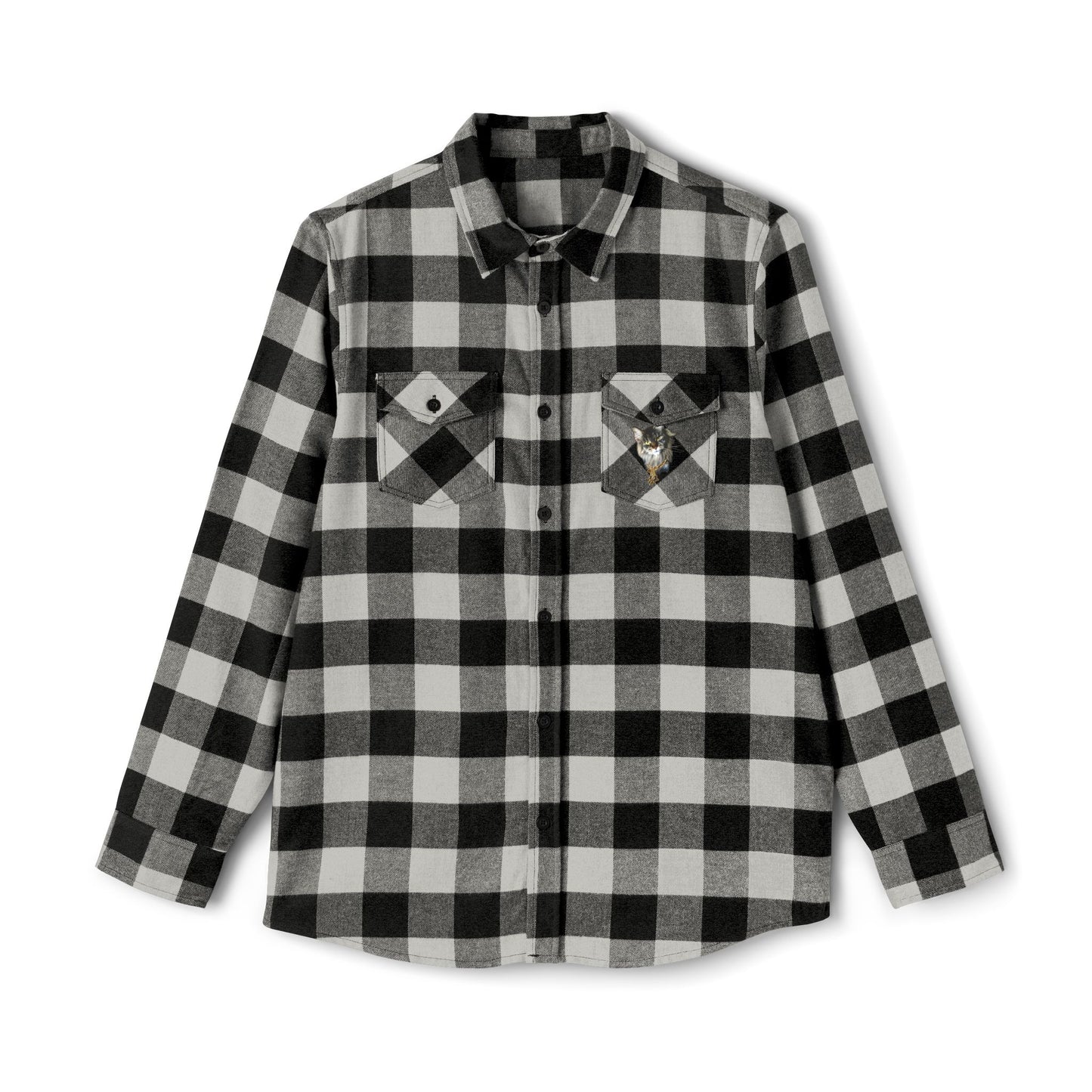 Cat Lover Unisex Flannel Shirt - Cozy Plaid Warmth for Fall & Winter