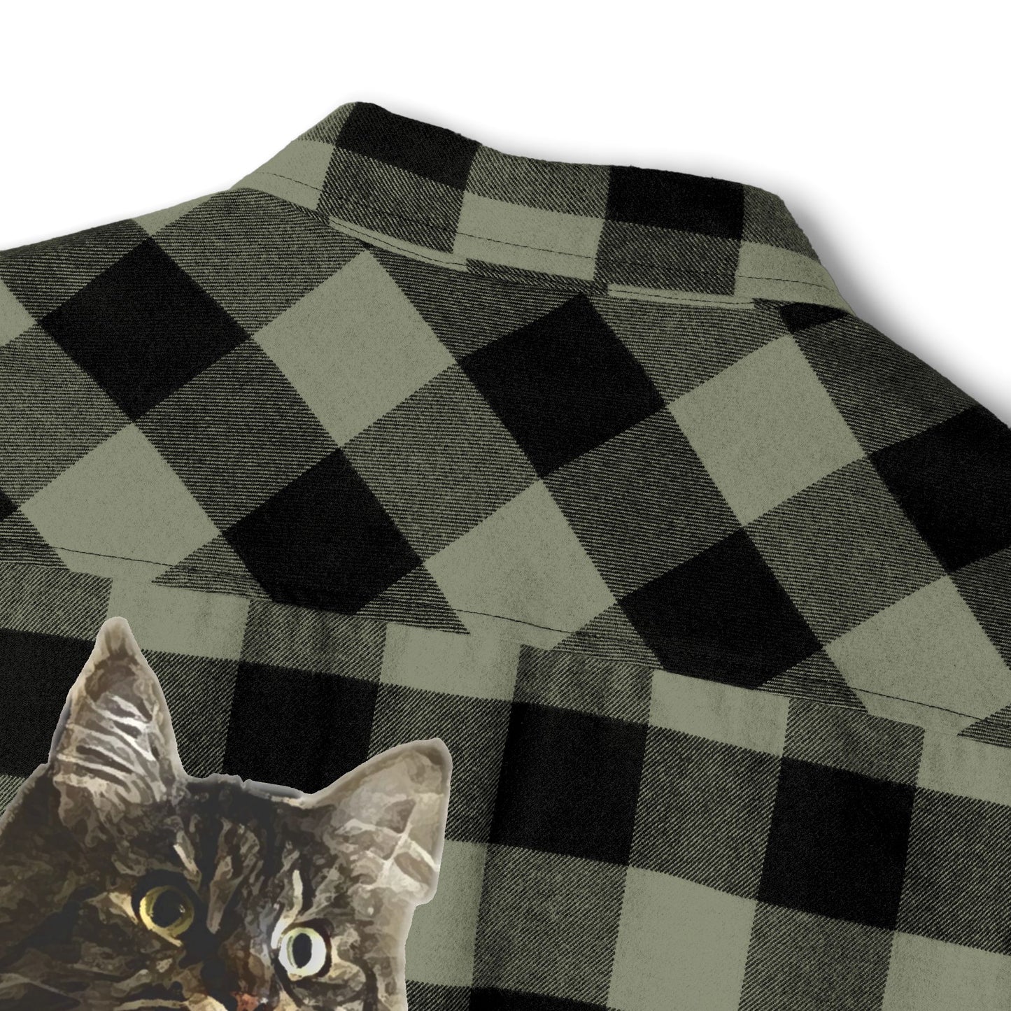Cat Lover Unisex Flannel Shirt - Cozy Plaid Warmth for Fall & Winter