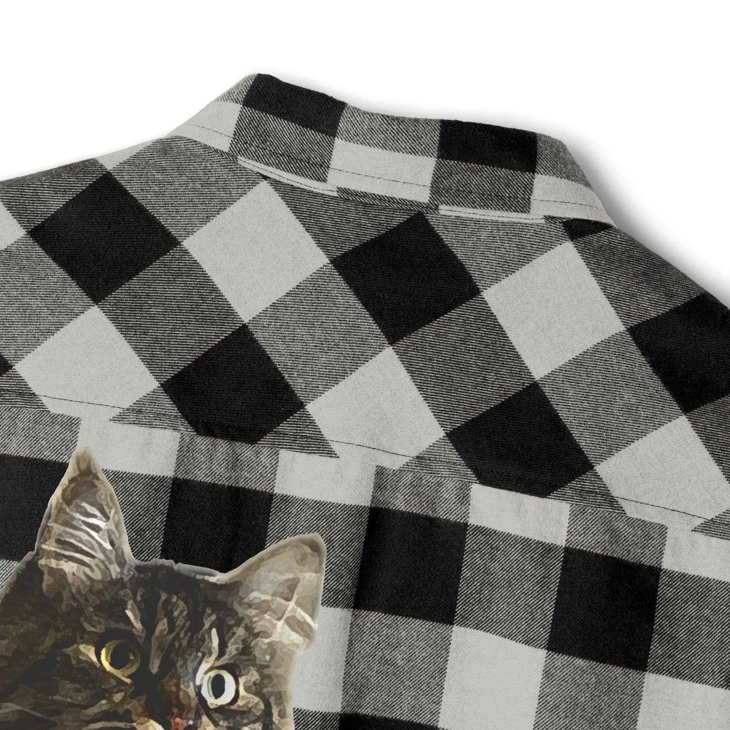 Cat Lover Unisex Flannel Shirt - Cozy Plaid Warmth for Fall & Winter