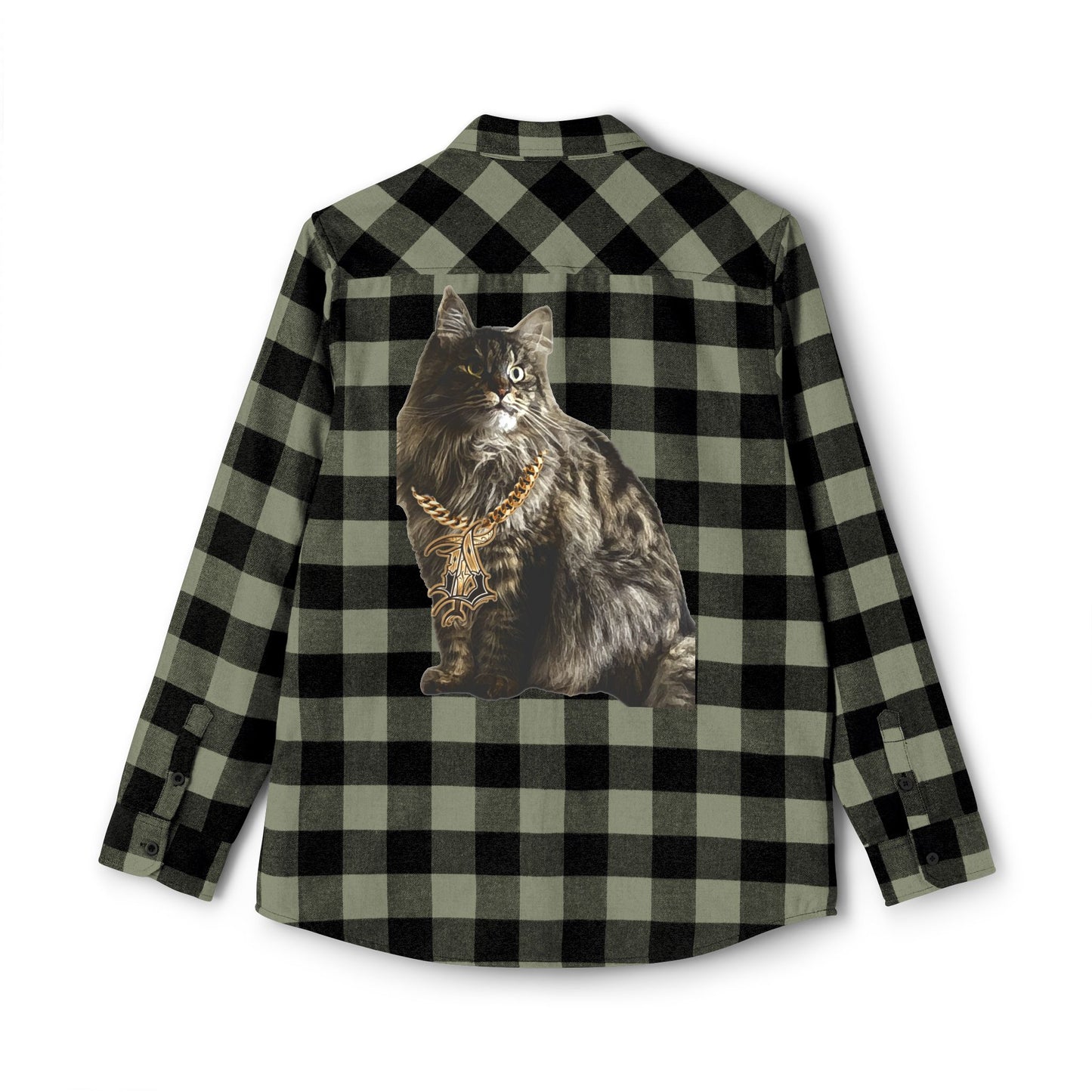 Cat Lover Unisex Flannel Shirt - Cozy Plaid Warmth for Fall & Winter