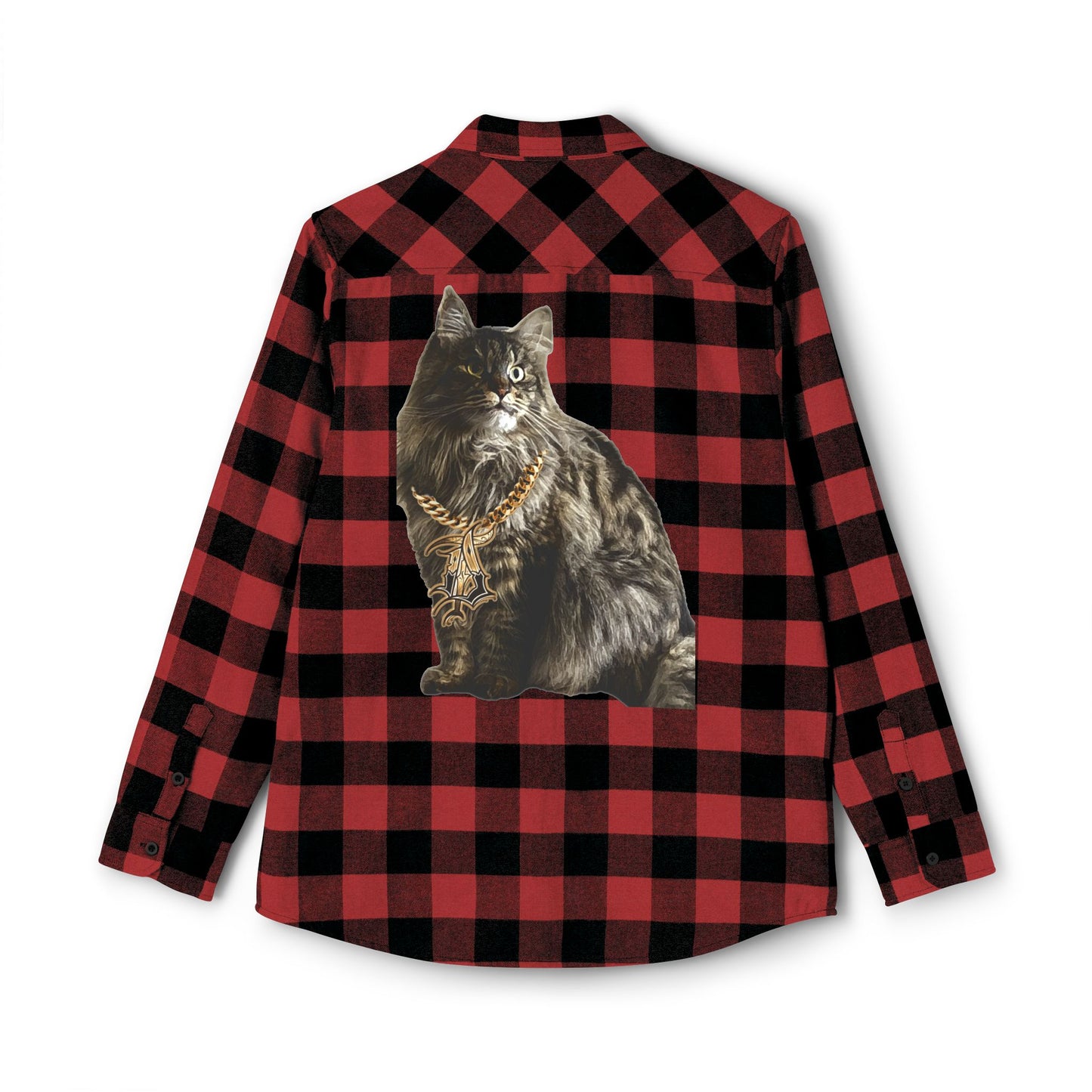 Cat Lover Unisex Flannel Shirt - Cozy Plaid Warmth for Fall & Winter