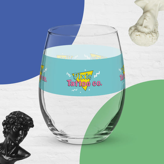 Stemless wine glass